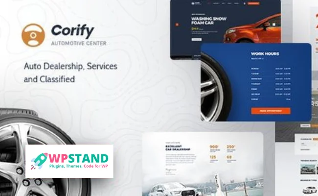 Corify – WordPress Car Listings & Dealership Theme